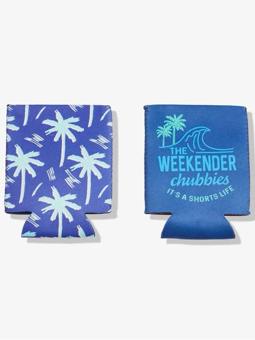 Chubbies The Weekender Palms Reversible Can Jacket 2 Pack Koozie (New)